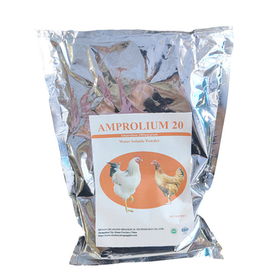 Amprolio hidrocloruro 20% en polvo soluble en agua para terneros Cabras Ovejas / aves de corral