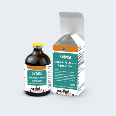 Medicamentos inyectables veterinarios 50% Metamizol de sodio inyectable utilizado para la analgesia