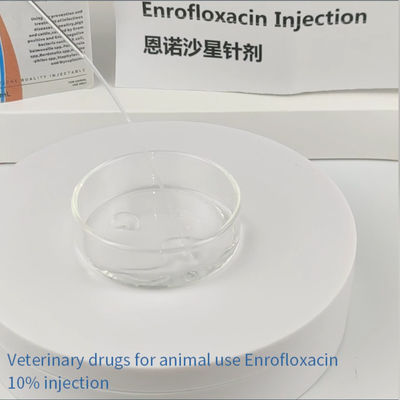 Inyección de Enrofloxacin el 10% de las aves del cerdo de las drogas de la veterinaría de Pasteurellosis