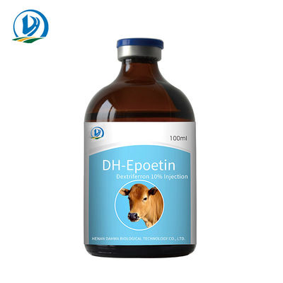 Inyección inyectable veterinaria del anhídrido de la dextrosa de Brown oscuro el 10% de las drogas del OEM Antianemic