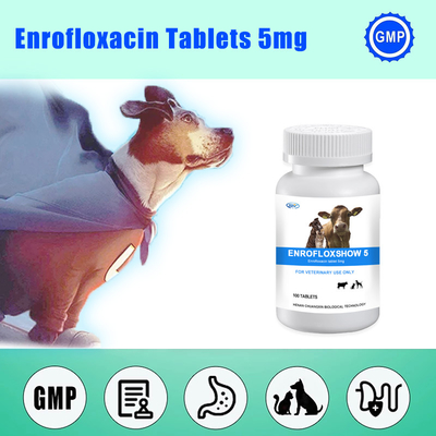 Medicina veterinaria del bolo de la tableta 5mg del bolo de Enrofloxacin para el animal doméstico