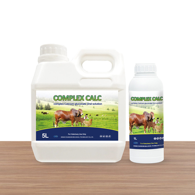 Solución oral de la solución de la medicina del gluconato complejo oral del calcio para los caballos de las ovejas del ganado