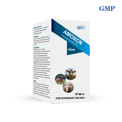Drogas antiparásitos veterinarias 100ml de la inyección el 15% de la amoxicilina para la infección de las vías respiratorias del ganado