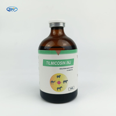 Inyección antibiótica 100ml de la tilmicosina de las drogas inyectables veterinarias para las ovejas del ganado
