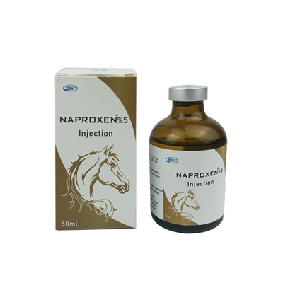 Inyección veterinaria 100ml del Naproxen de las drogas antiparásitos del GMP para los perros y los gatos de los caballos del ganado
