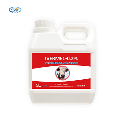 Medicina oral veterinaria Ivermectin de la solución 0,2% soluciones orales para el ganado y las ovejas
