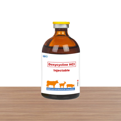 Tipo animal inyección de la inyección antibiótico inyectable veterinaria de las drogas del 10% del clorhidrato del Doxycycline