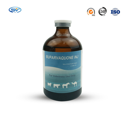 Drogas inyectables veterinarias Buparvaquone 50mg/Ml del GMP para los gatos de los perros de las cabras de las ovejas de los becerros del ganado