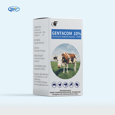 Inyección veterinaria el 10% del sulfato de Gentamycin de la calidad de la inyección de la gentamicina del precio de fábrica de las drogas antiparásitos en existencia