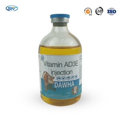 Inyección inyectable veterinaria de la vitamina AD3E de las drogas del Multivitamin para las ovejas del ganado