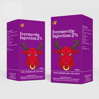 Drogas inyectables veterinarias de la inyección de Ivermectin el 1% para el ganado y los cerdos de las cabras