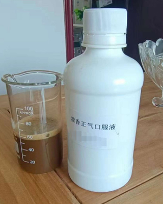Líquido oral de Huoxiang Zhengqi de la medicina de la solución (Ageratum-líquido) para prevenir la insolación en el ganado 250ml