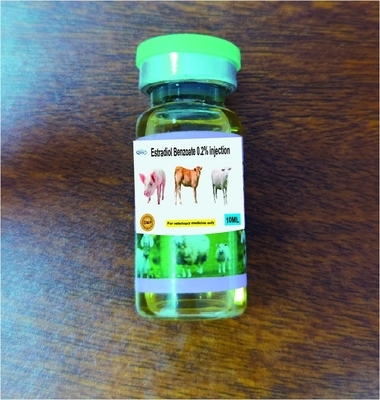 Drogas inyectables veterinarias con 0,2% inyecciones 10ml del benzoato de Estradiol para el estro animal