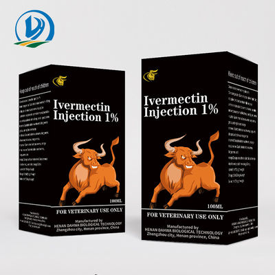 Inyección inyectable veterinaria del repelente de insectos de las drogas de la inyección de Ivermectin el 1% para el ganado