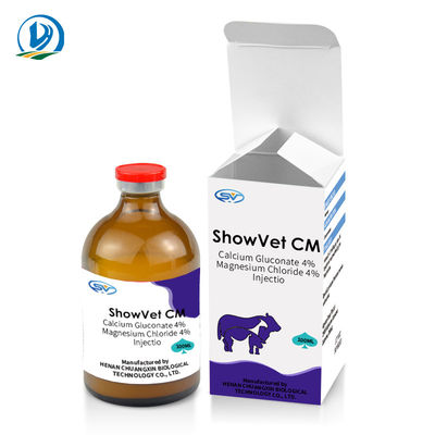 Gluconato el 4% del calcio + drogas inyectables veterinarias del cloruro el 4% del magnesio para las ovejas del ganado