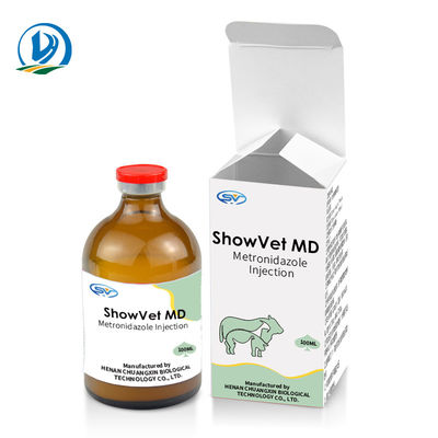 Inyección inyectable veterinaria 100ml de Metronidazole de las drogas del GMP para el camello del cerdo de las ovejas del caballo del ganado
