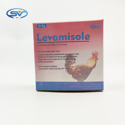 Clorhidrato veterinario de las drogas antiparásitos el 30% Levamisole de CAS 16595-80-5